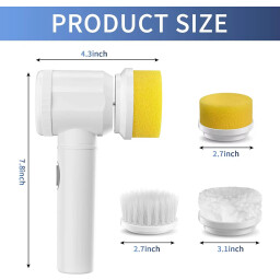 فرشاة التنظيف الكهربائية 5 في 1 من Lessmo Lessmo 5-in-1 Electric Cleaning Brush