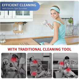فرشاة التنظيف الكهربائية 5 في 1 من Lessmo Lessmo 5-in-1 Electric Cleaning Brush