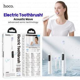 فرشاة اسنان كهربائية هوكو سونيك ثلاث اوضاع مقاومة للماء Hoco Sonic Electric Toothbrush, Three Modes, Waterproof