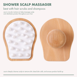 مدلك فروة الرأس ايكو تولز لتنظيف عميق وتحفيز النمو Eco Tools scalp massager for deep cleansing and growth stimulation