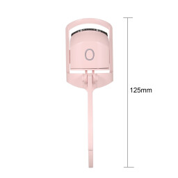 أداة تجعيد رموش كهربائية حرارية قابلة للشحن وردي Rechargeable Electric Thermal Eyelash Curler, Pink