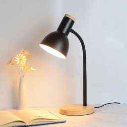 تيبل لامب قاعدة خشبية Wooden Base Table Lamp