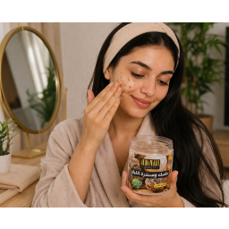 ماسك اللبان بالكولاجين الطبيعي لتفتيح وتنقية البشرة Frankincense Face Scrub & Mask – Collagen Formula al dabah