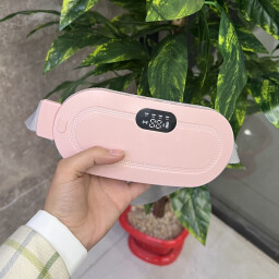 حزام تدفئة ذكي للبطن والخصر مع اهتزاز – شحن USB Smart Heating Belt for Abdomen & Waist with Vibration – USB Rechargeable