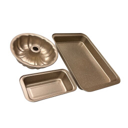 طقم قوالب خبز وكيك غرانيت 3 قطع Granite Baking & Cake Mold Set (3 Pieces)