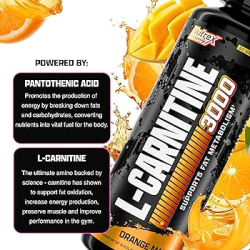 شراب الكارنيتين السائل بالبرتقال والمانغو Liquid Carnitine 3000, Orange and Mango