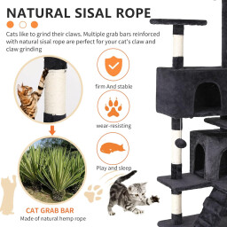 برج شجرة القطط متعدد المستويات - موديل 59 Multi-Level Cat Tree Tower-Model 59