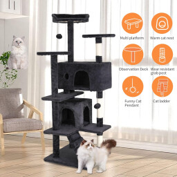 برج شجرة القطط متعدد المستويات - موديل 59 Multi-Level Cat Tree Tower-Model 59