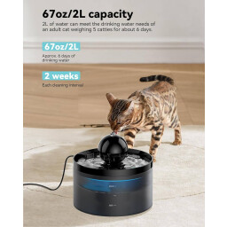 Goostoo نافورة ماء القطط Goostoo Cat Water Fountain