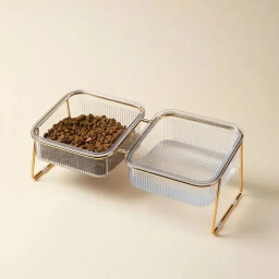 وعاء مزدوج شفاف Transparent Dual Bowl