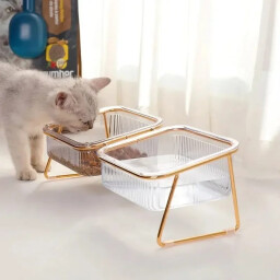 وعاء مزدوج شفاف Transparent Dual Bowl