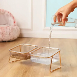 وعاء مزدوج شفاف Transparent Dual Bowl