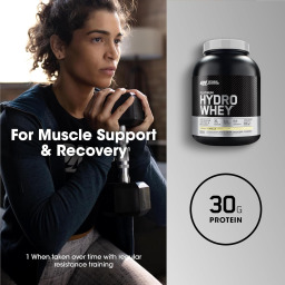 بلاتينوم هايدرو واي مسحوق بروتين مصل مهدرج 100% - فانيلا فيلوسيتي، 1.6 كغم Platinum Hydrowhey 100% Hydrolyzed Whey Isolate - Velocity Vanilla, 1.6kg