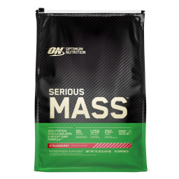 سيريوس ماس لزيادة وزن بنكهة الفراولة 5.44 كغم Serious Mass Strawberry 5.44 Mass Gainer