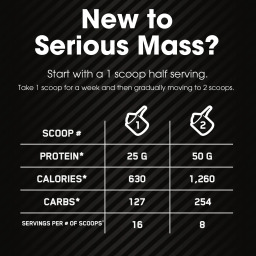 سيريوس ماس لزيادة وزن بنكهة الفراولة 5.44 كغم Serious Mass Strawberry 5.44 Mass Gainer