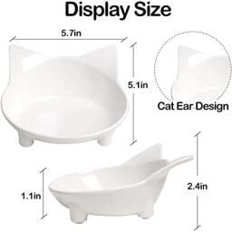 أوعية بلاستيك القط SKRTUAN SKRTUAN Plastic Cat Bowls