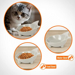 أوعية بلاستيك القط SKRTUAN SKRTUAN Plastic Cat Bowls