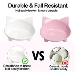 أوعية بلاستيك القط SKRTUAN SKRTUAN Plastic Cat Bowls