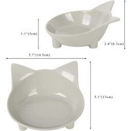 أوعية بلاستيك القط SKRTUAN SKRTUAN Plastic Cat Bowls