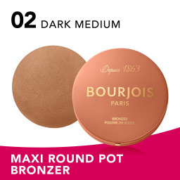 برونزر باودر ماكسي راوند بوت من بورجوا Bourjois Maxi Round Pot Powder Bronzer