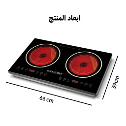 طباخ حراري مزدوج ذكي يتوافق مع جميع أنواع المعادن 3600 واط Double thermal cooker