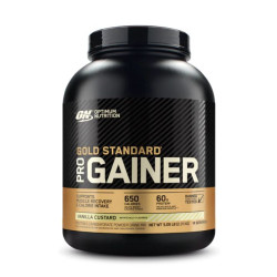 برو جينر - مكمل ضخامة عضلية وزيادة وزن نكهة كاسترد الفانيلا 2.31 كغم Gold Standard Pro Gainer - Vanilla Custard 2.31kg