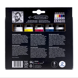 الوان فان جوغ زيتي ٥ لون ٤٠ مل Van Gogh Oil Colours Primary Mixing Set 5x20ml