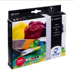 الوان فان جوغ زيتي ٥ لون ٤٠ مل Van Gogh Oil Colours Primary Mixing Set 5x20ml