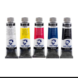 الوان فان جوغ زيتي ٥ لون ٤٠ مل Van Gogh Oil Colours Primary Mixing Set 5x20ml