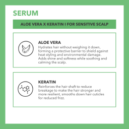 سيروم الألوفيرا والكيراتين للشعر Aloe Vera and Keratin Hair Serum