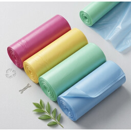 اكياس قمامة ملونة Colorful garbage bags