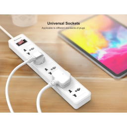 موزّع كهربائي Huntkey SSZ501 – 5 منافذ بطول 5 متر Huntkey SSZ501 Power Strip – 5 Outlets, 5m Cable