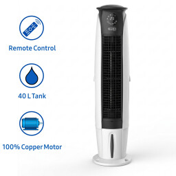 مبرد هواء ديلوكس ارتفاع 170 سم موتور نحاسي 100% Deluxe Air Cooler