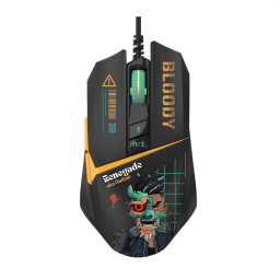 Bloody W63 Max RGB Midnight GAMING MOUSE + Bloody AT98 Renegade: Alpha Optical النسخة العربية Bloody W63 Max RGB Midnight GAMING MOUSE + Bloody AT98 Renegade: Alpha Optical ARABIC LAYOUT