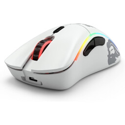 ماوس الألعاب اللاسلكي جلوريوس موديل دي 69 جرام – أبيض مطفي Glorious Model D Wireless Gaming Mouse 69g – White Matte