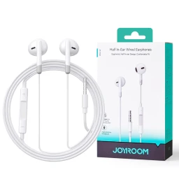 سماعة أذن سلكية بتصميم بسيط وخفيف مخصصة للاستخدام اليومي JOYROOM WIRED JR - EW01