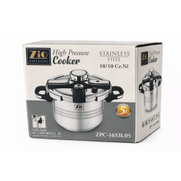 قدر ضغط ستانلس ستيل 5 لتر ZIO Exclusive Pressure Cooker 5L