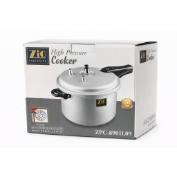 قدر ضغط زيو ألمنيوم سعة 9 لتر ZIO Exclusive Aluminum Pressure Cooker 9L