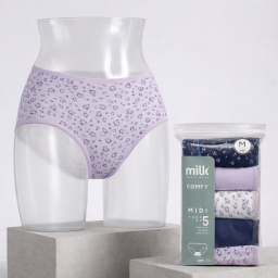 مجموعة كومفي الصحية (بطانة سرج خاولي) 015 UNDERWEAR COMFY - Pack of 5