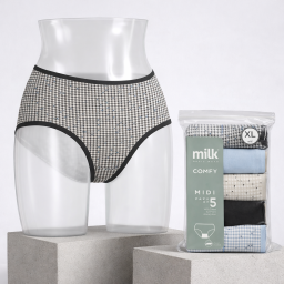 مجموعة كومفي الصحية (بطانة سرج خاولي) 013 UNDERWEAR COMFY - Pack of 5