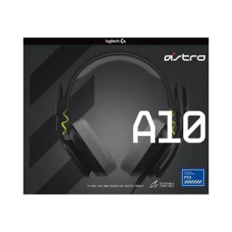 سماعة الألعاب لوجيتك أسترو (Astro A10) الجيل الثاني - اللون الأسود Logitech Astro A10 Gen 2 Wired Gaming Headset - Black
