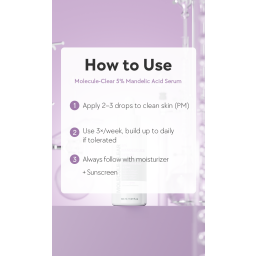 سيروم 5% حمض الماندليك لتقشير لطيف وتنقية البشرة Molecule-Clear 5% Mandelic Acid Serum