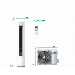 سبلت كنتوري ملكي دائري إنفرتر حار وبارد – 3 طن Royal Floor Standing Inverter Air Conditioner – 3 Ton