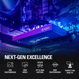 كرت التقاط الألعاب الداخلي إلجاتو (Elgato 4K Pro) بمنفذ HDMI 2.1 ودعم 8K60 Elgato 4K Pro Internal Capture Card - HDMI 2.1, 8K60 HDR10 Passthrough