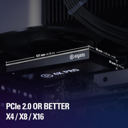 كرت التقاط الألعاب الداخلي إلجاتو (Elgato 4K Pro) بمنفذ HDMI 2.1 ودعم 8K60 Elgato 4K Pro Internal Capture Card - HDMI 2.1, 8K60 HDR10 Passthrough