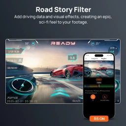 داش كام سيارة 4K امامي خلفي Dashcam A800SE Set
