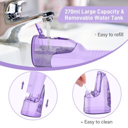سيجوي جهاز تنظيف الأسنان بالماء لاسلكي قابل للشحن 270 مل sejoy Rechargeable Wireless Water Flosser