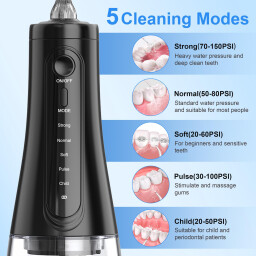 سيجوي جهاز تنظيف الأسنان بالماء لاسلكي 350 مل sejoy Cordless Water Flosser 350ml
