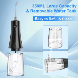 سيجوي جهاز تنظيف الأسنان بالماء لاسلكي 350 مل sejoy Cordless Water Flosser 350ml