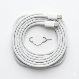 كيبل تايب سي سريع 60 واط مجدول متين بطول متر 60W Fast Type-C Cable, Durable Braided, 1 Meter Length